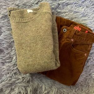 Set of Boys Sz 8  - jCrew Sweater And Pants